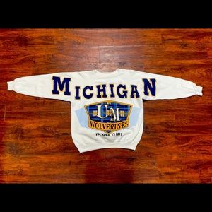 Michigan Wolverines 80s Sweater XL Rare